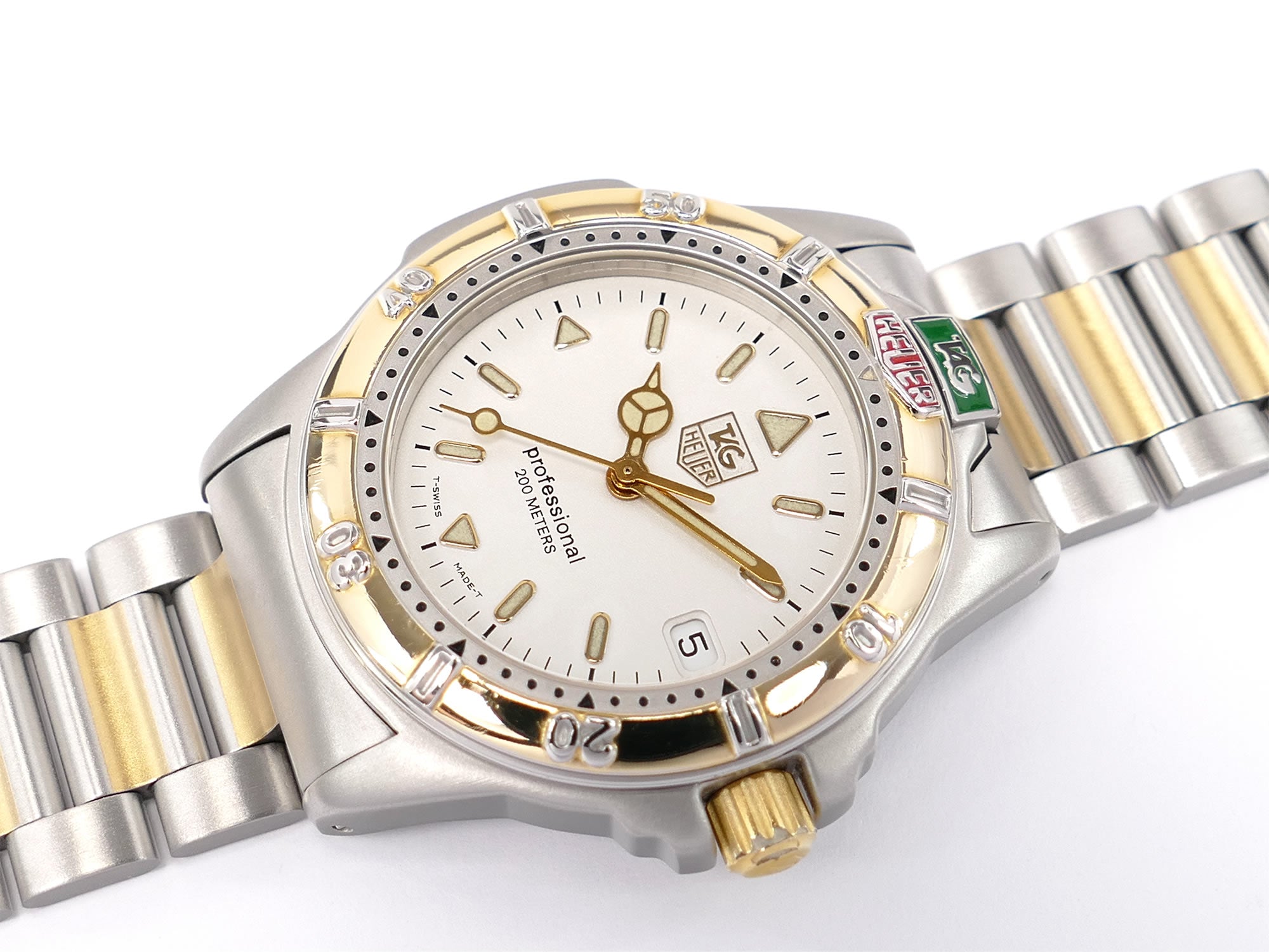 TAG Heuer 4000 WF1220-K0 Silver Dial with 18k Gold plated bezel