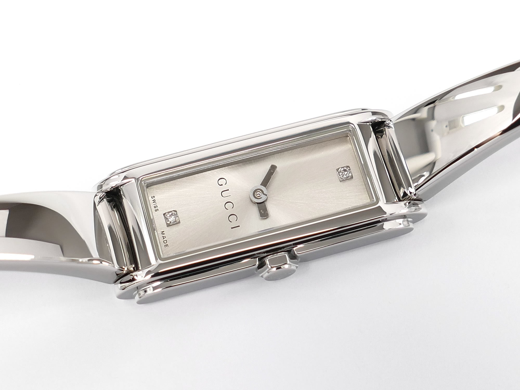 Gucci G-Line Silver YA109519 Steel Bangle