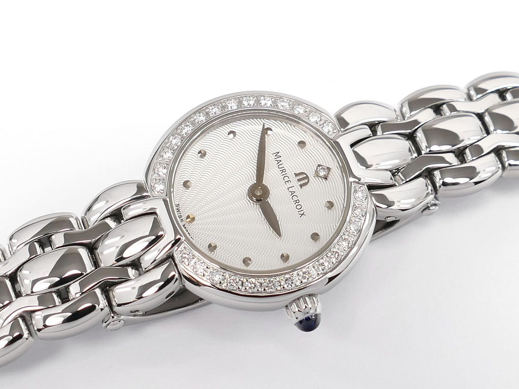 Maurice Lacroix Selena Silver Dial 29 Diamonds SE1021-SD502-150