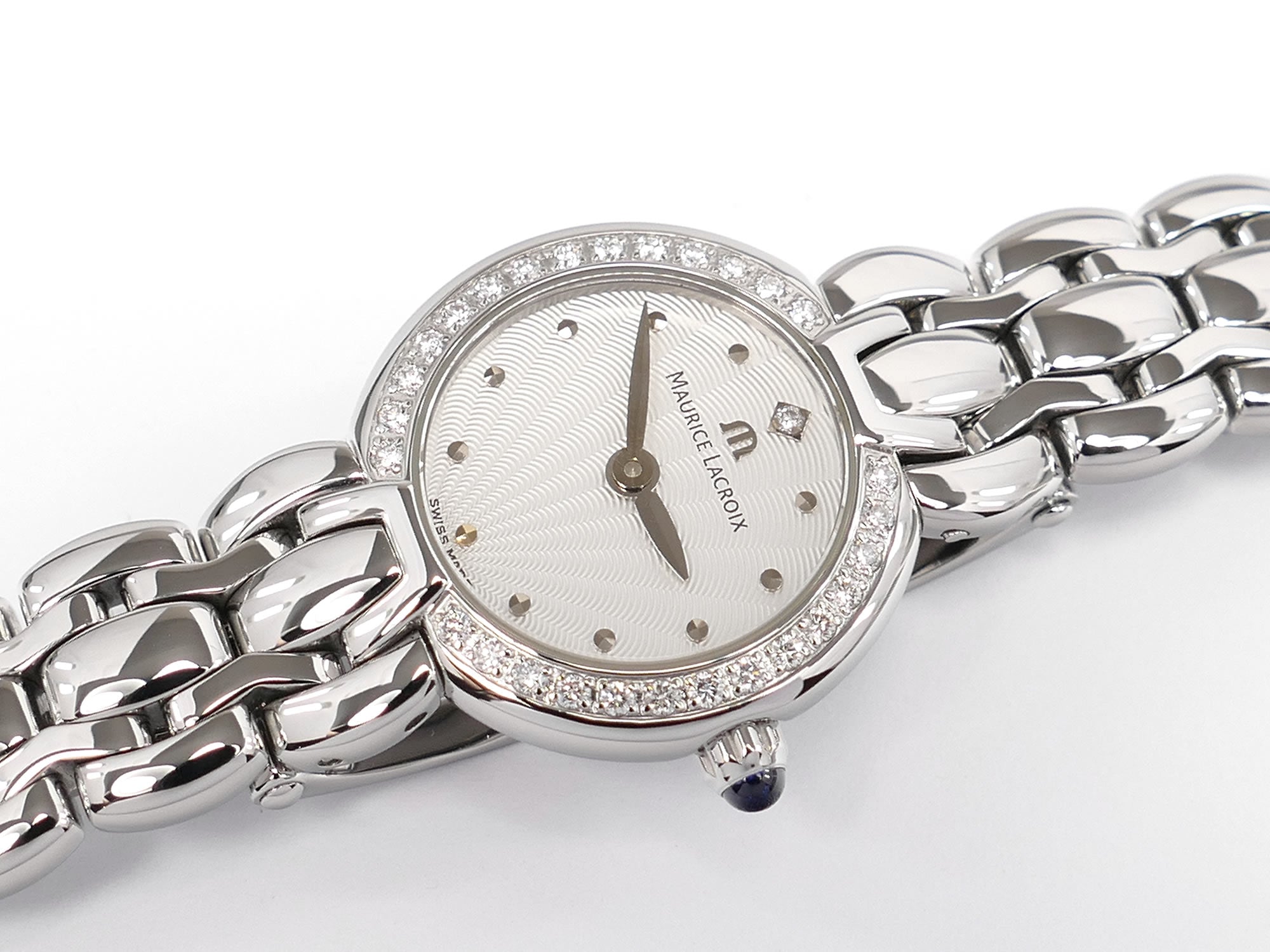Maurice Lacroix Selena Silver Dial 29 Diamonds SE1021-SD502-150