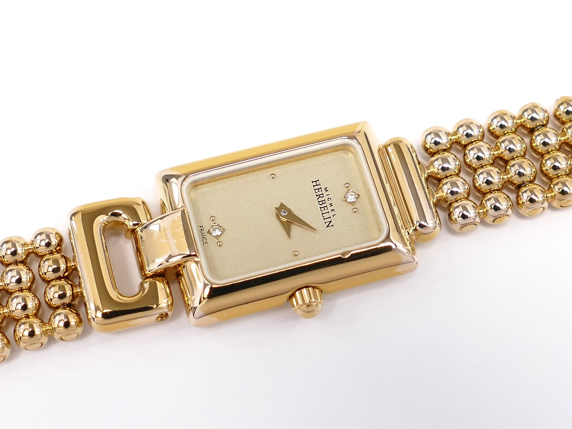 Michel Herbelin Perles 1079.B RChampagne Dial 18k Gold Plated
