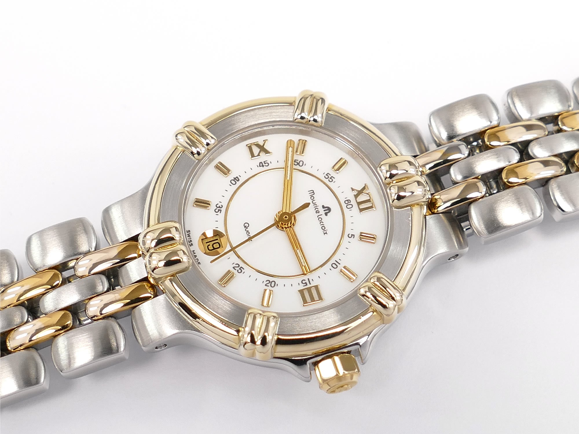 Maurice Lacroix Calypso 75326 White Dial quarter Roman Numerals