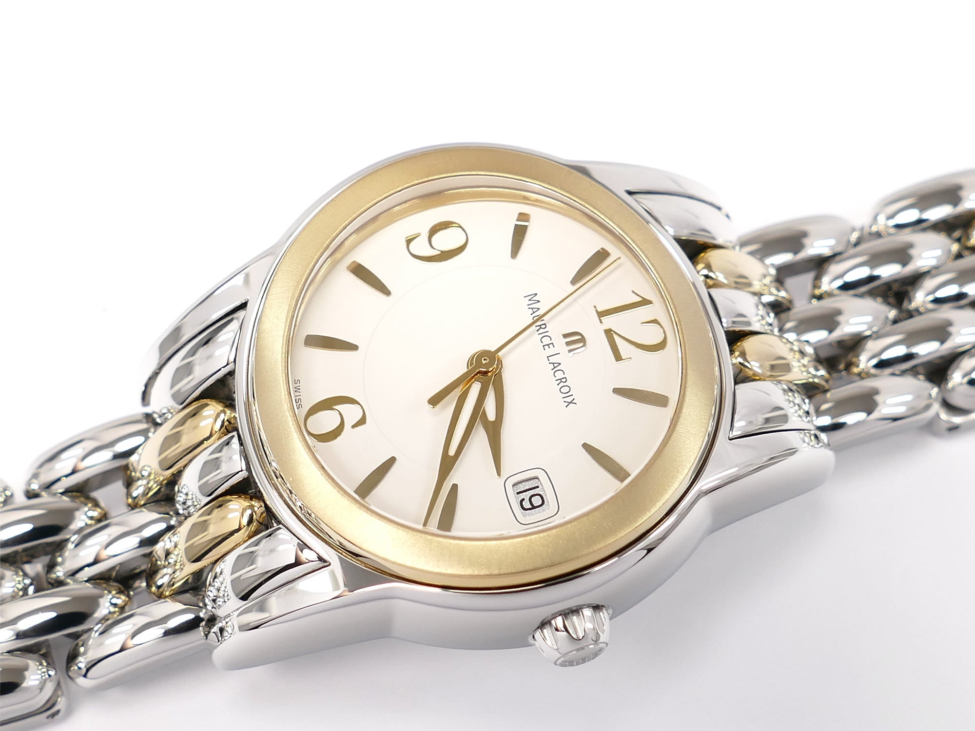 Maurice Lacroix Sphere White Dial 18k Gold Plated SH1014-SY023-720