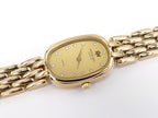 Raymond Weil Vintage 5807 Champagne Dial 18k Gold Plated Oval Case