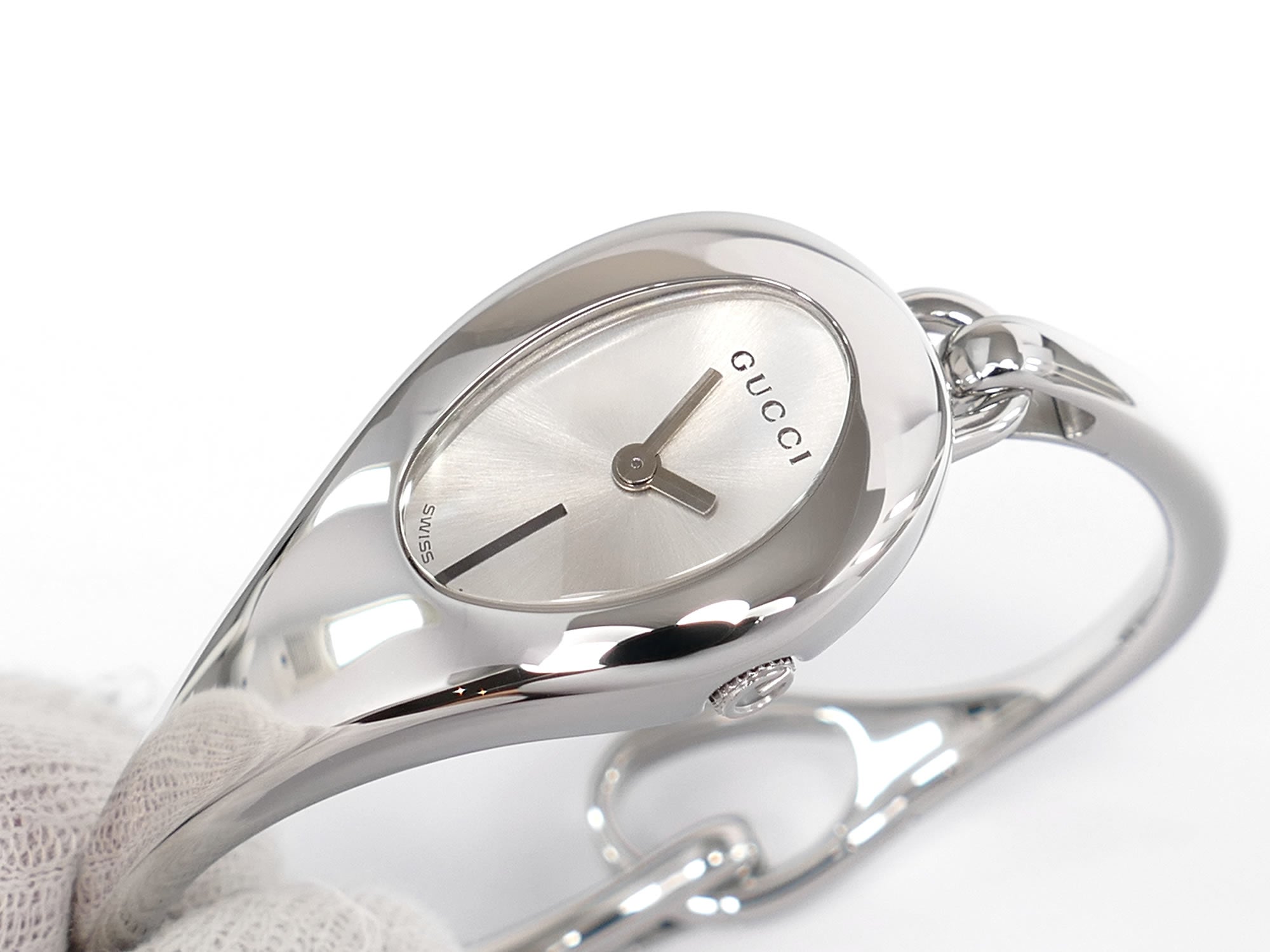 Gucci Horsebit Silver Sunburst Dial YA103505 Sapphire Crystal