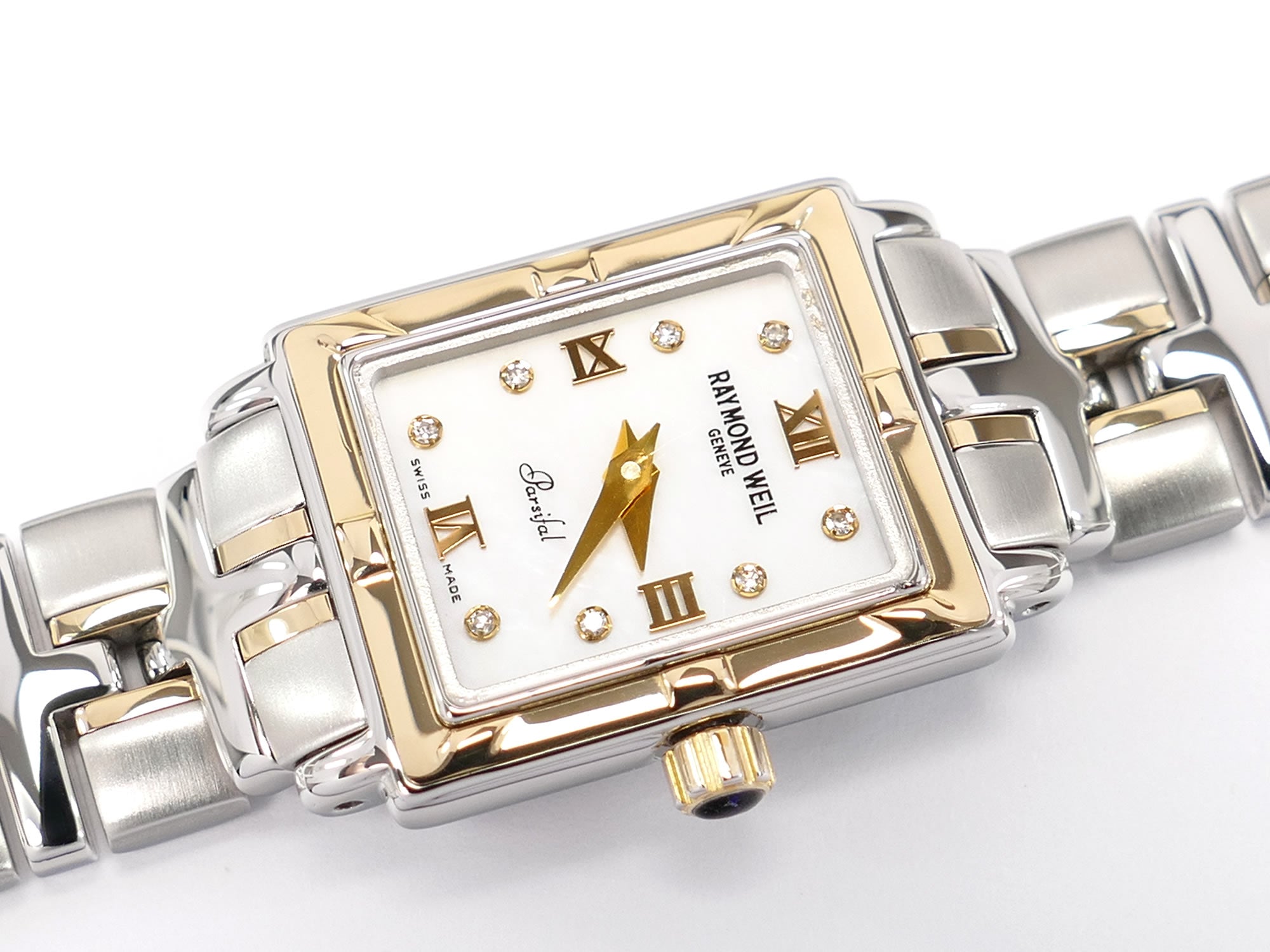 Raymond Weil Parsifal White Mother of Pearl Dial & 18k Gold 9630-STG-00995