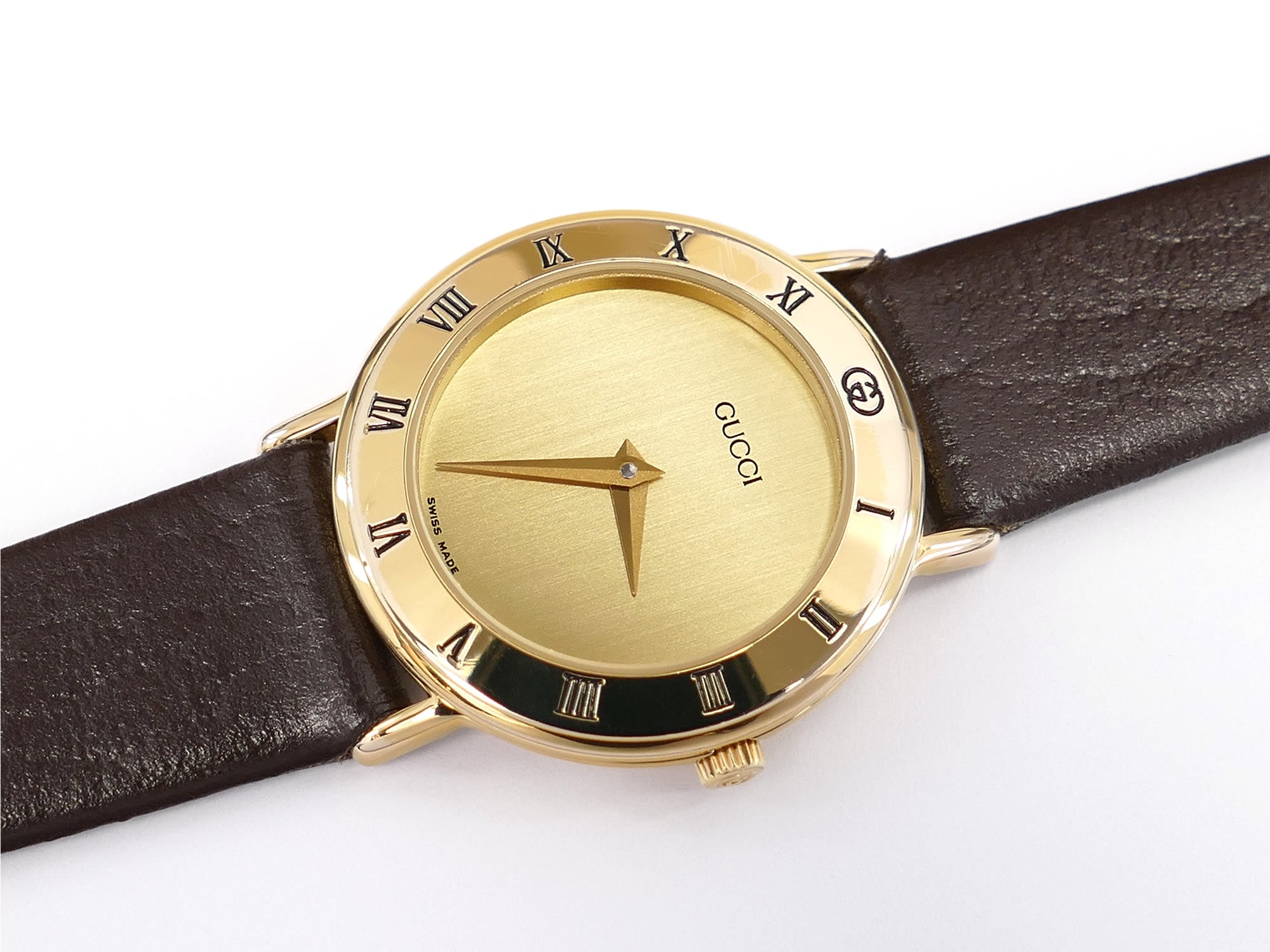 Gucci Champagne Dial 18k Gold Plated 3000.2.L