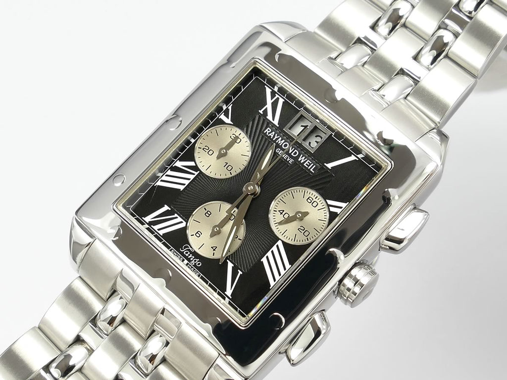 Raymond Weil Tango Chronograph 4881-ST-00209 Roman Numerals and date display