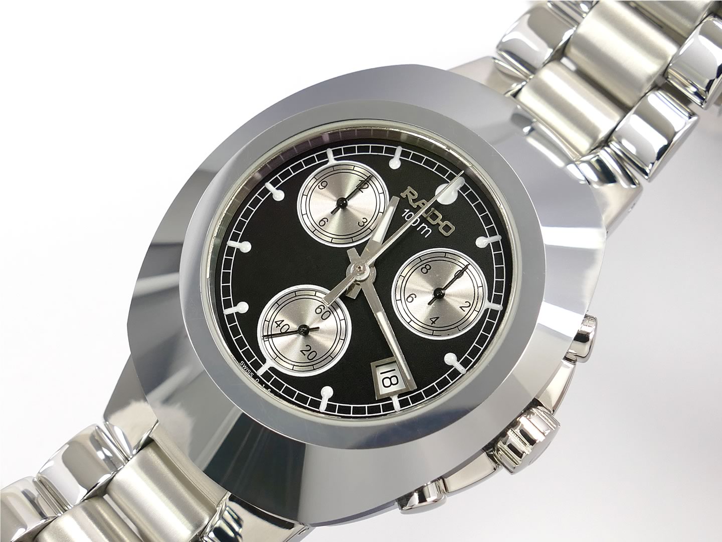 Rado Diastar Chronograph 541.0638.3 Black with date display