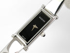 Gucci 1500 L Gloss Black Dial with Gucci and Swiss Made writing