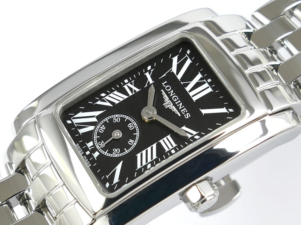 Longines DolceVita Black Dial L5.155.4.79.6 Roman Numeral Stainless Steel Quartz