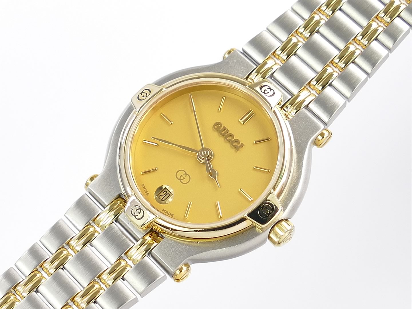 Gucci 9000L Champagne Dial with date