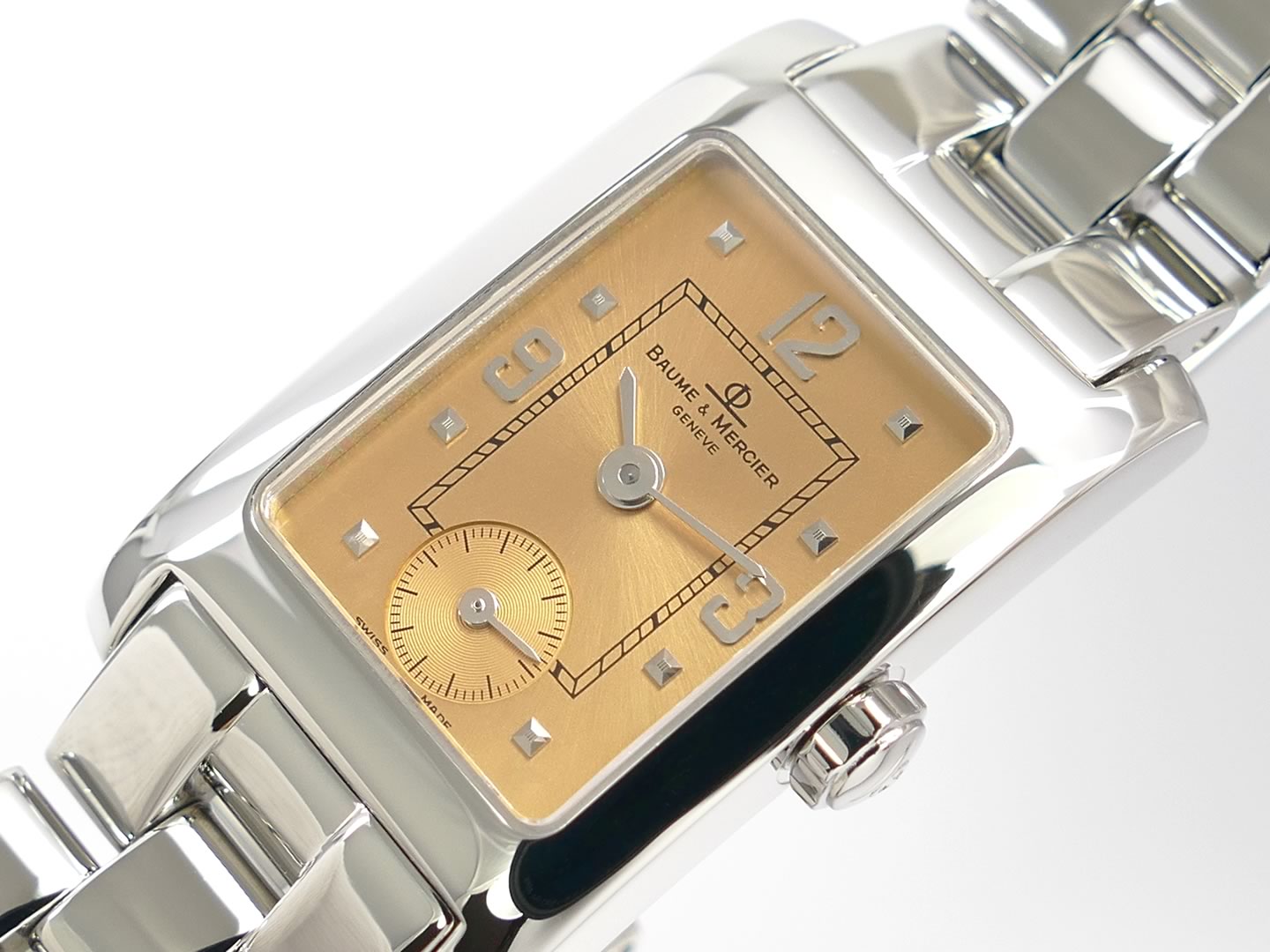 Baume & Mercier Hampton Copper Dial MV045139 Arabic numerals and seconds sub dial