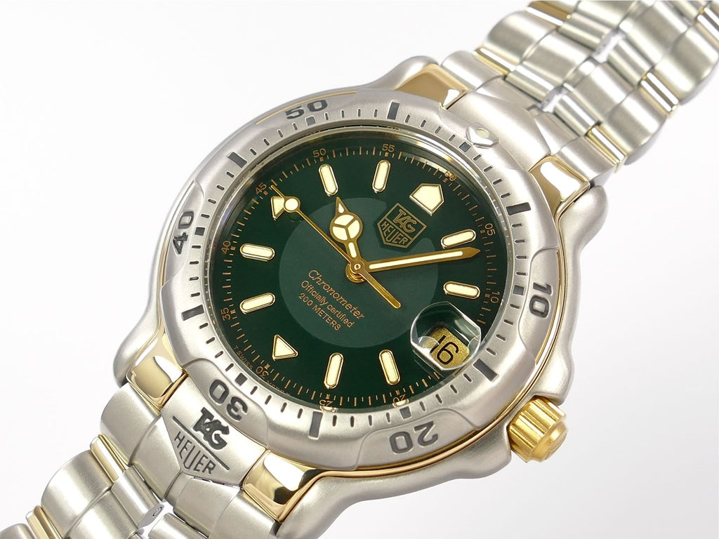 TAG Heuer 6000 Chronometer WH5151-K1 Racing Green with date display