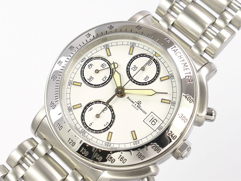 Baume et Mercier Richemont White Chronograph with date