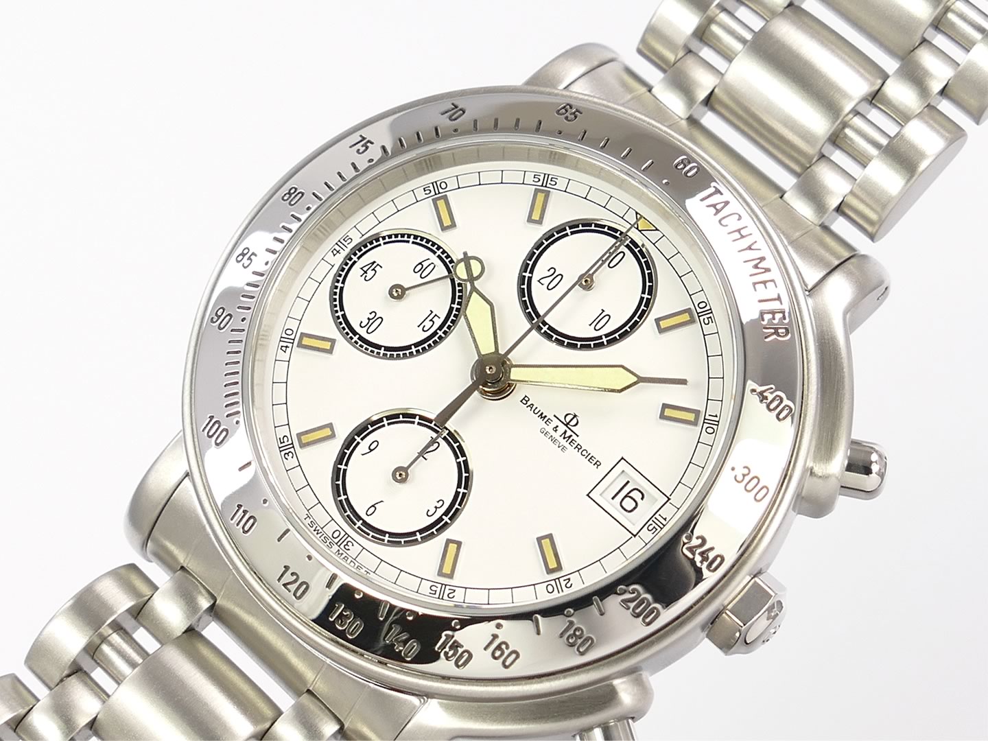 Baume et Mercier Richemont White Chronograph with date