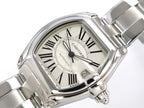 Cartier Roadster 2510 Silver with Roman Numerals and date