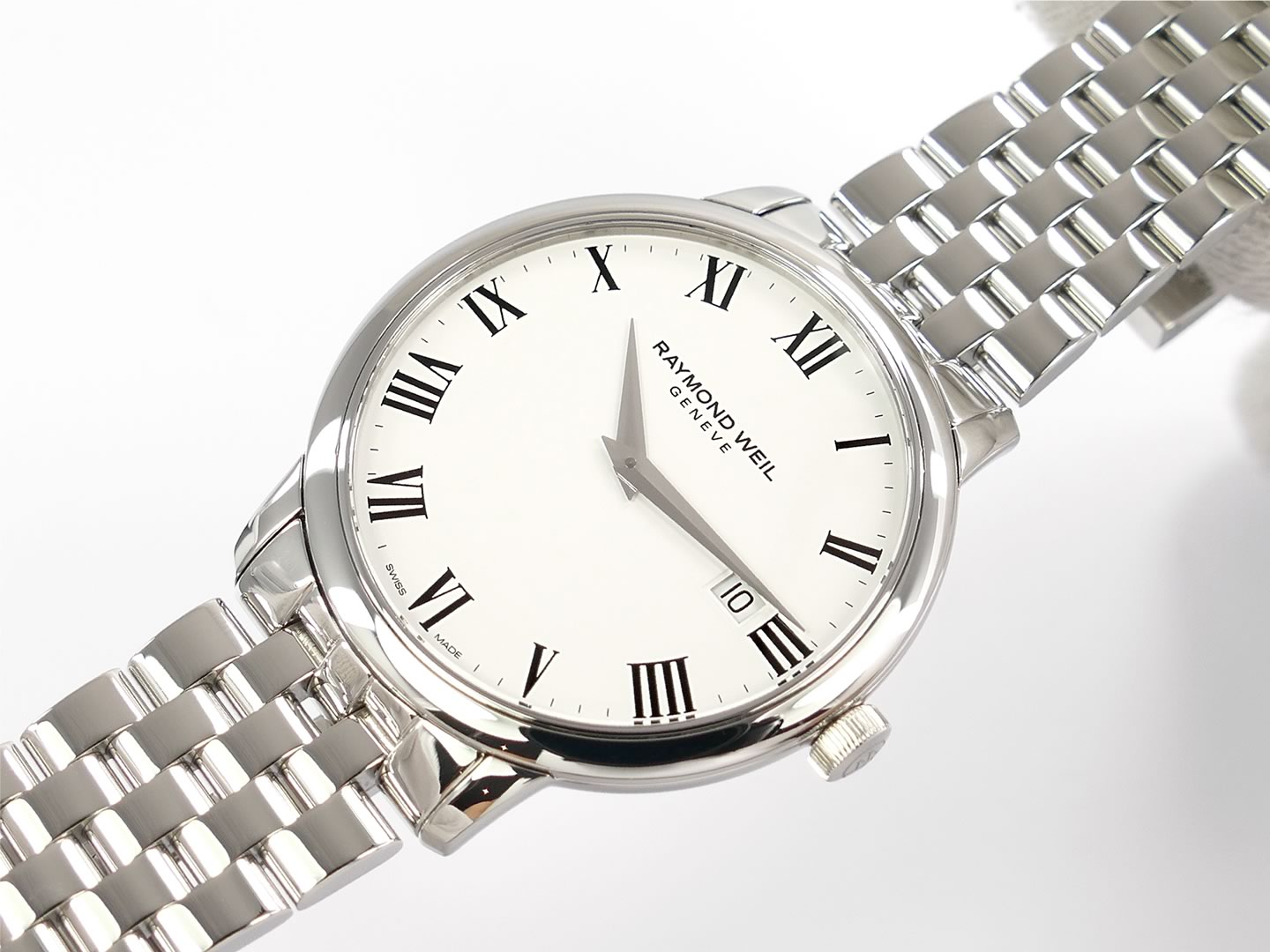 Raymond Weil Toccata White 488-ST-00300 date display