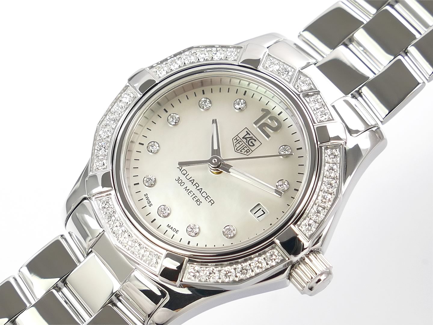 TAG Heuer Aquaracer WAF1416.BA0813 diamond dot dial with date