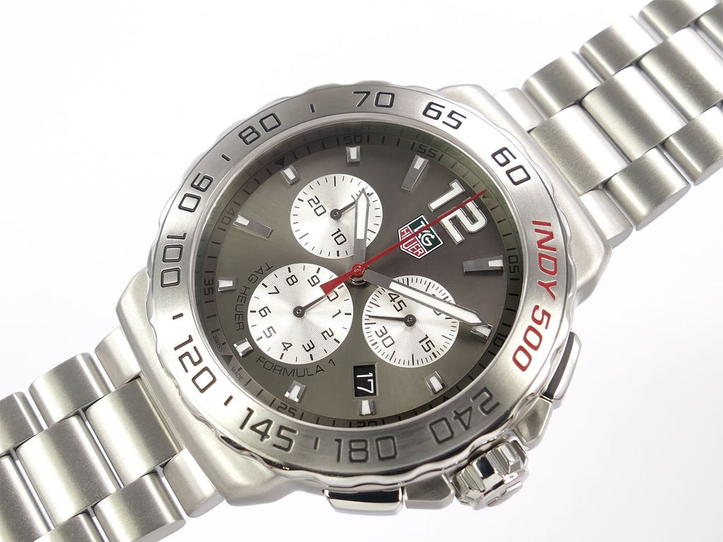 TAG Heuer Indy 500 CAU1113.BA0858 grey / silver dial