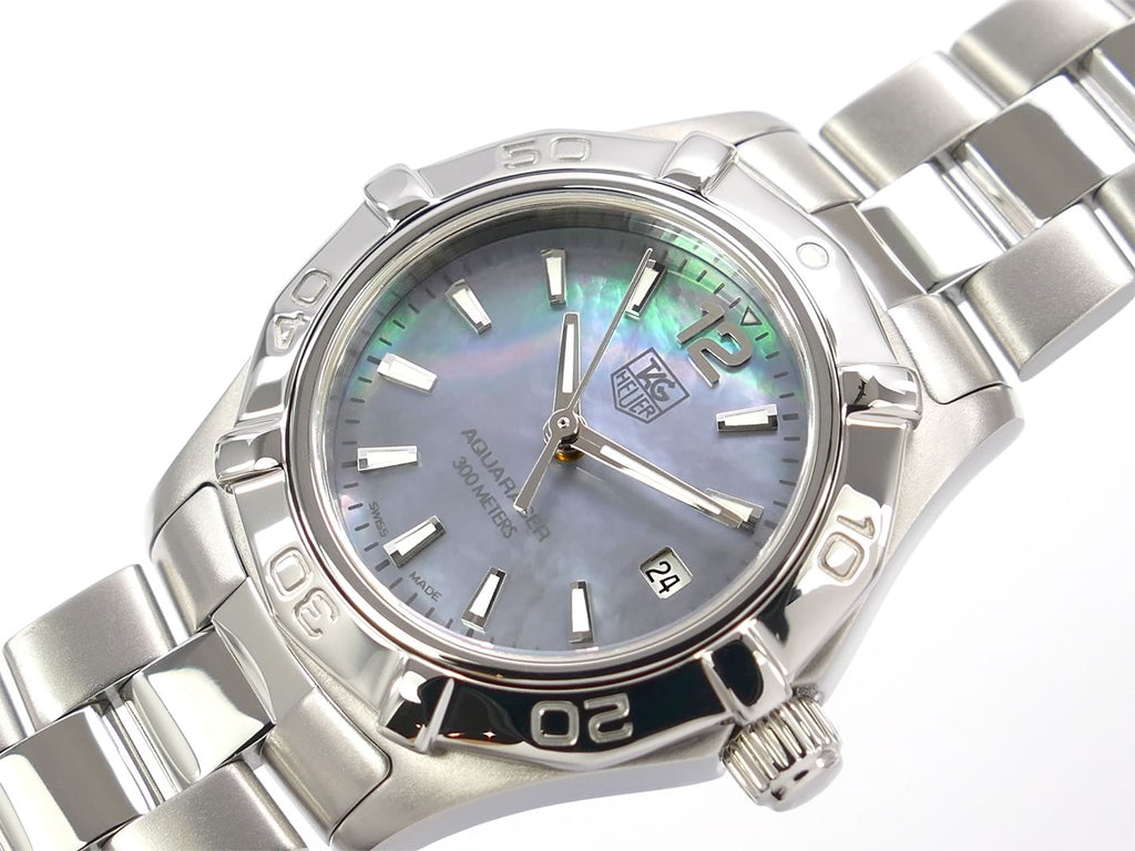 TAG Heuer Aquaracer WAF1417.BA0812 iridescent blue dial with date