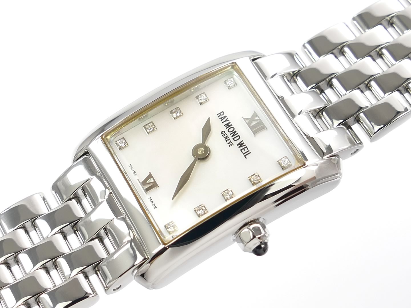 Raymond Weil Don Giovanni 5875-ST-00985 dial set with 10 diamonds