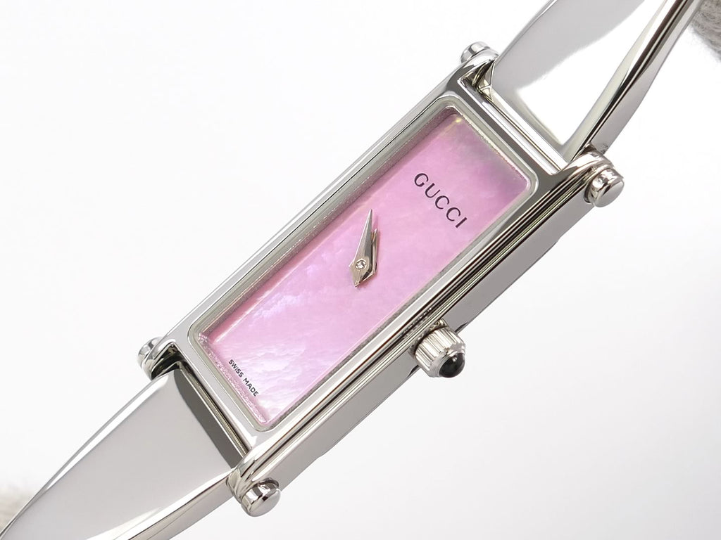 Gucci 1500L Pink rectangular dial