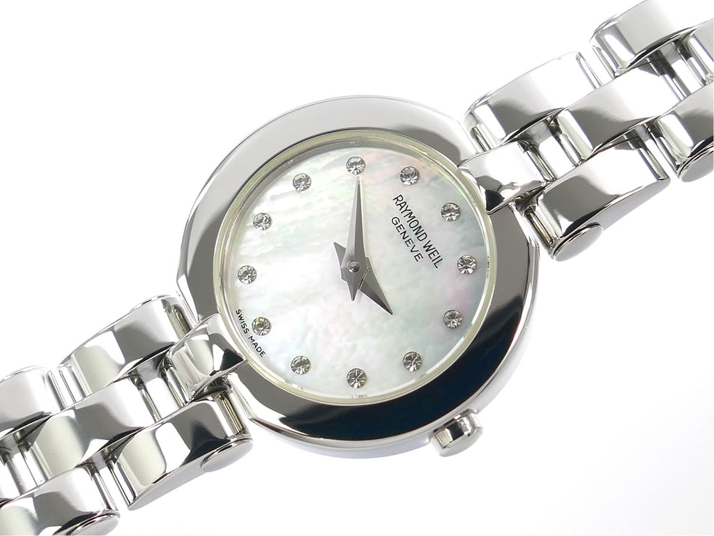 Raymond Weil Allegro White Mother of Pearl Diamond Set Dial 5817