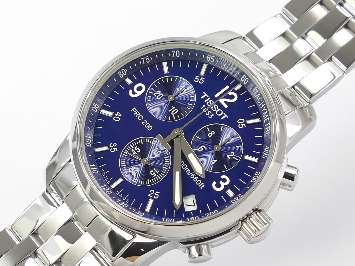 Tissot PRC 200 Chronograph Blue Dial T461 – SWWatches