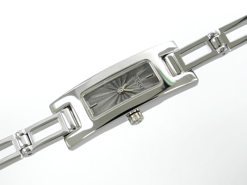 Gucci 3900L Grey guilloche sunburst dial