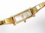 Gucci 1500 White Mother of Pearl Dial 18k Gold Plated