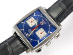 TAG Heuer Monaco Square Chronograph Blue / Silver CAW2111