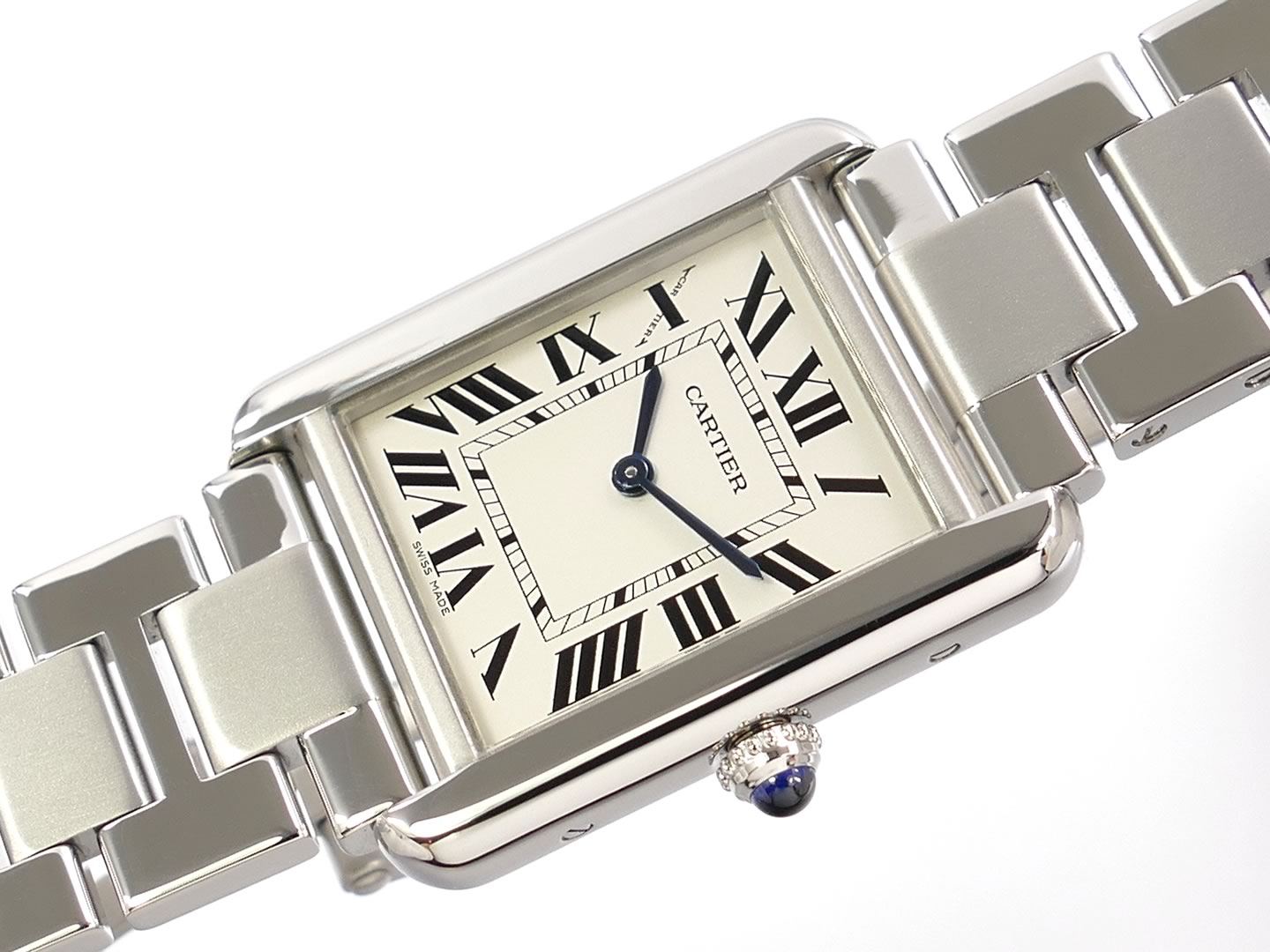 Cartier Tank Solo 3170 Silver rectangular dial