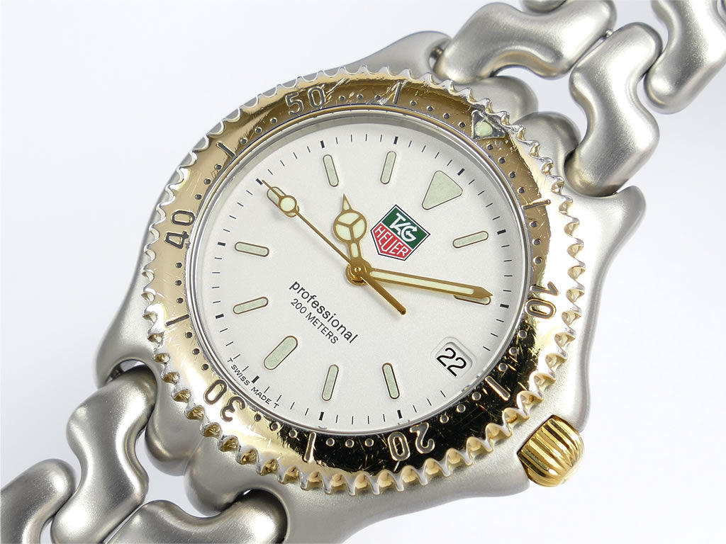 TAG Heuer SEL S95.806K White Dial Sports Elegance Link Full Size with 18k Gold