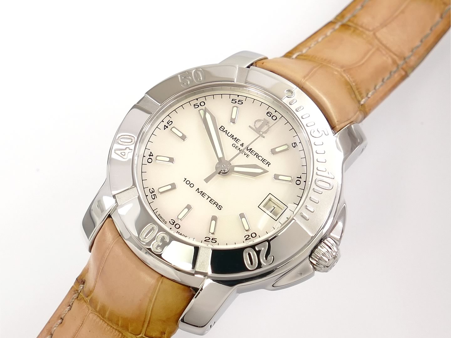 Baume & Mercier Capeland White Mother of Pearl Dial 65420