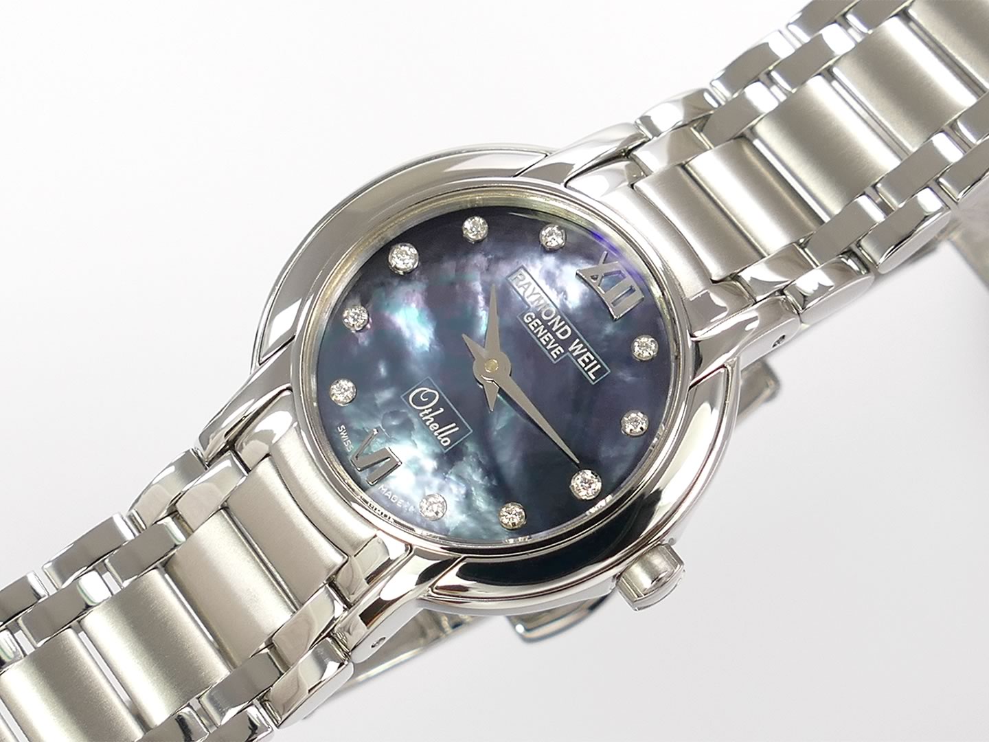 Raymond Weil Othello Blue Mother of Pearl Dial with Diamonds 2321-ST-00954