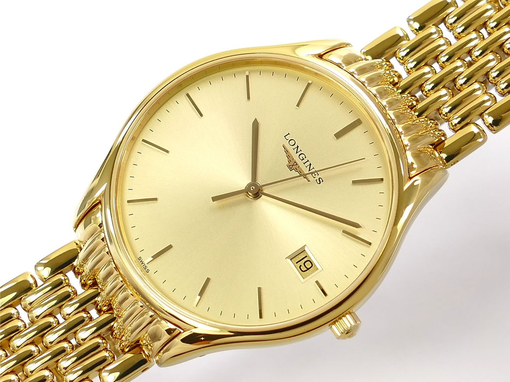 Longines Lyre 18k Gold PVD with Date L4.759.2.32.8