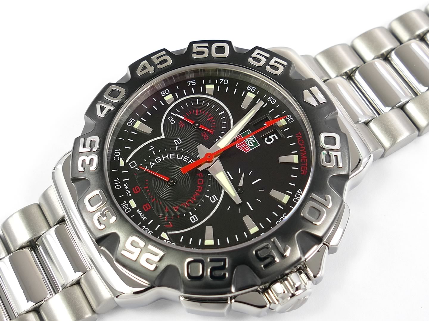 TAG Heuer F1 Chrono Black dial CAH1015.BA0855 with date