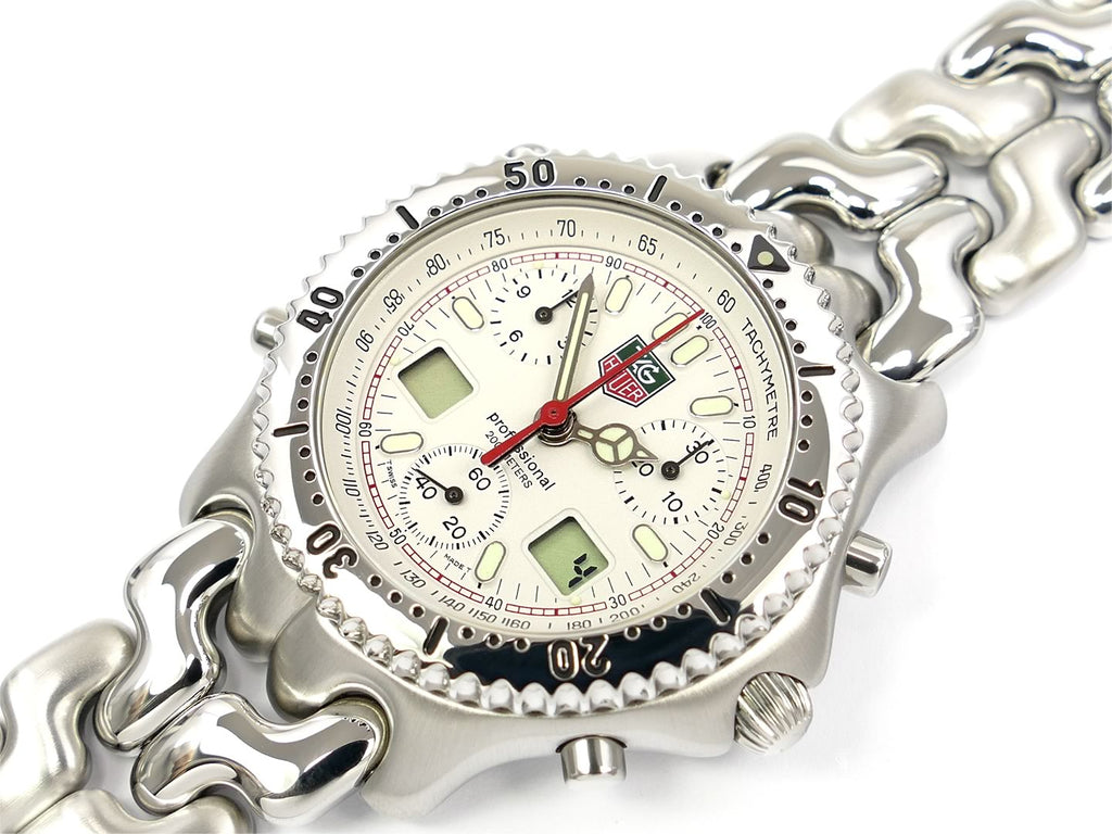 TAG Heuer SEL Chronograph CG1111-0 Lap Timer Chronograph White