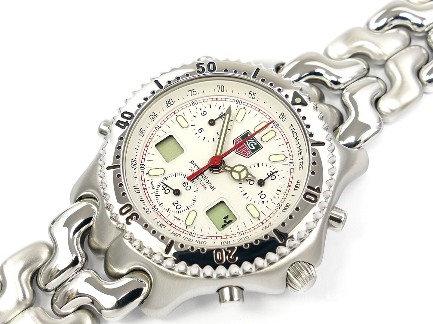TAG Heuer SEL Chronograph CG1111-0 Lap Timer Chronograph White