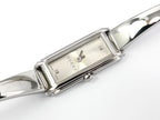 Gucci G-Line 109 Silver Sunburst Diamond Rectangular Dial YA109519