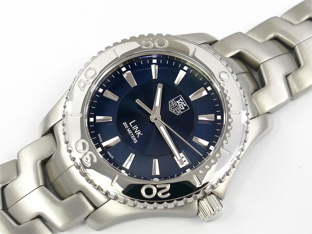 TAG Heuer Link Blue Sunburst Dial WJ1112.BA0570 with date
