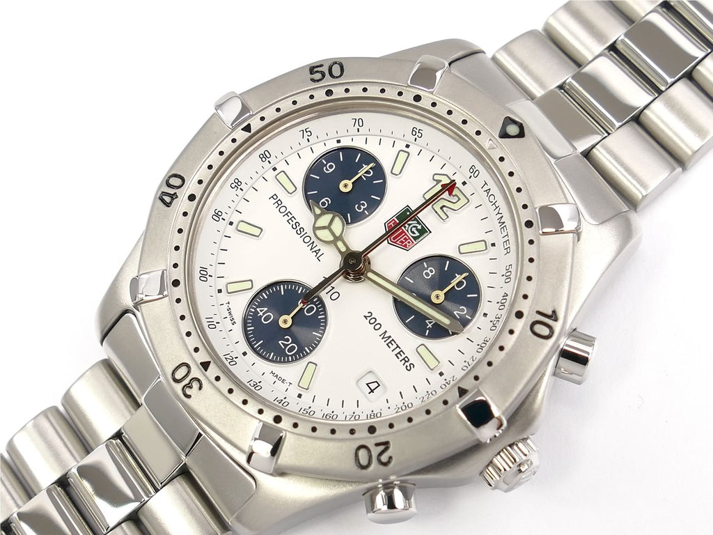 TAG Heuer 2000 Classic Chronograph CK1111.BA0328 white / blue chrono