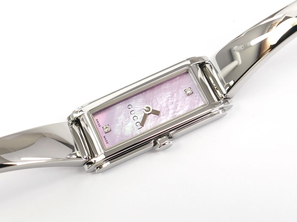 Gucci G-Line 109 Pink Mother of Pearl & Diamonds YA109520