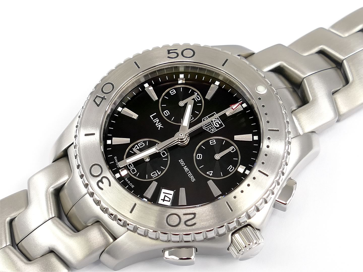 TAG Heuer Link Chronograph CJ1110.BA0576 Black – SWWatches