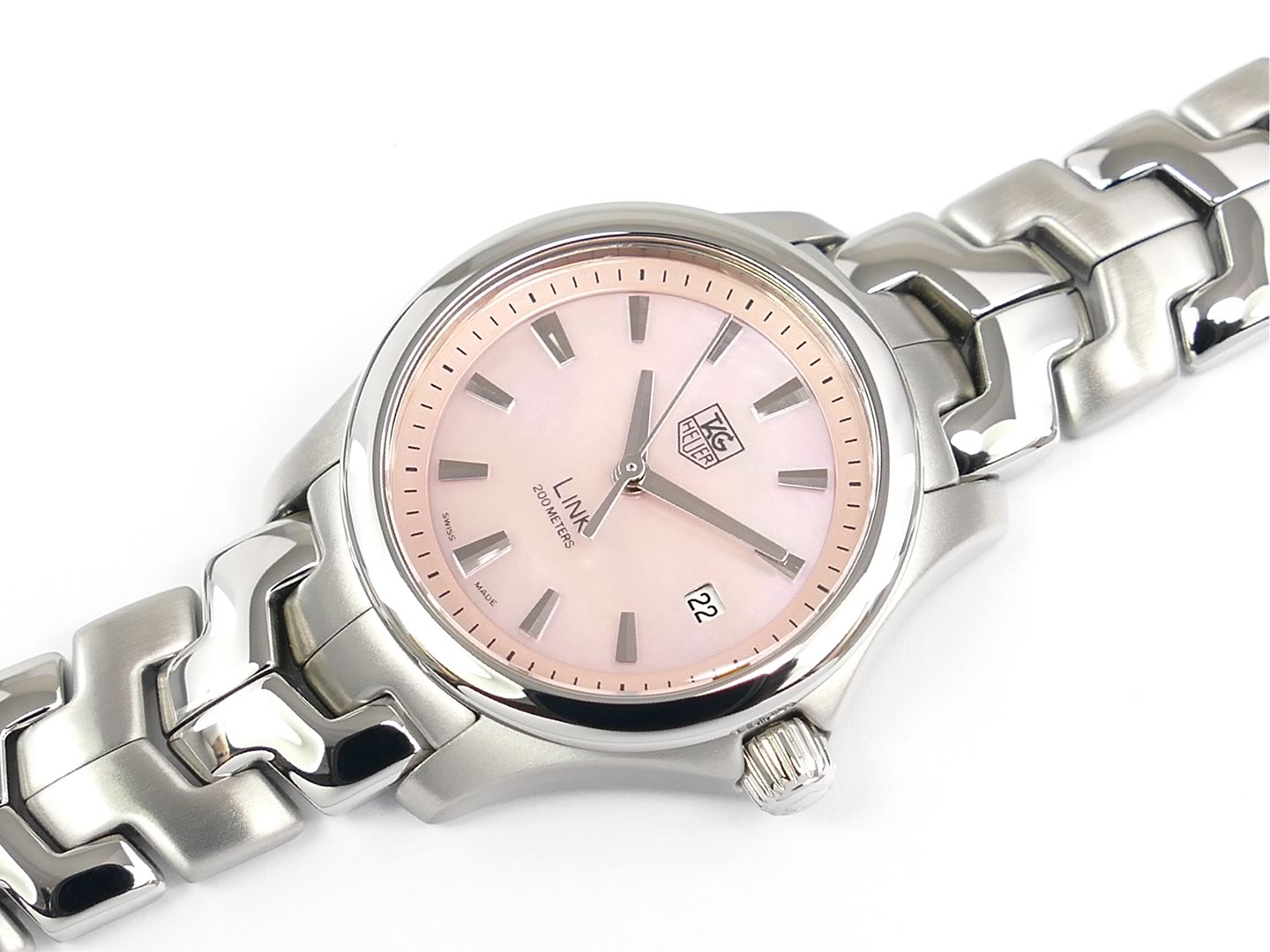 TAG Heuer Link Pink Mother of Pearl Dial WJF1312.BA0573 – SWWatches