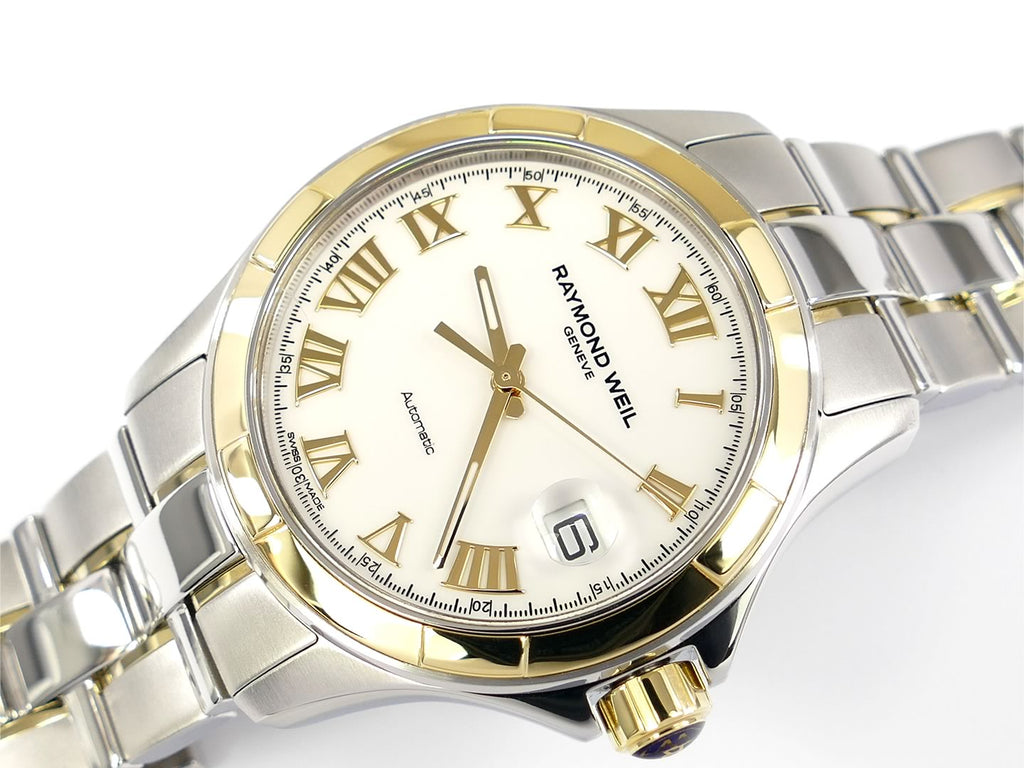 Raymond Weil Parsifal White Automatic 2970-SG-00308 Solid 18k Gold bezel