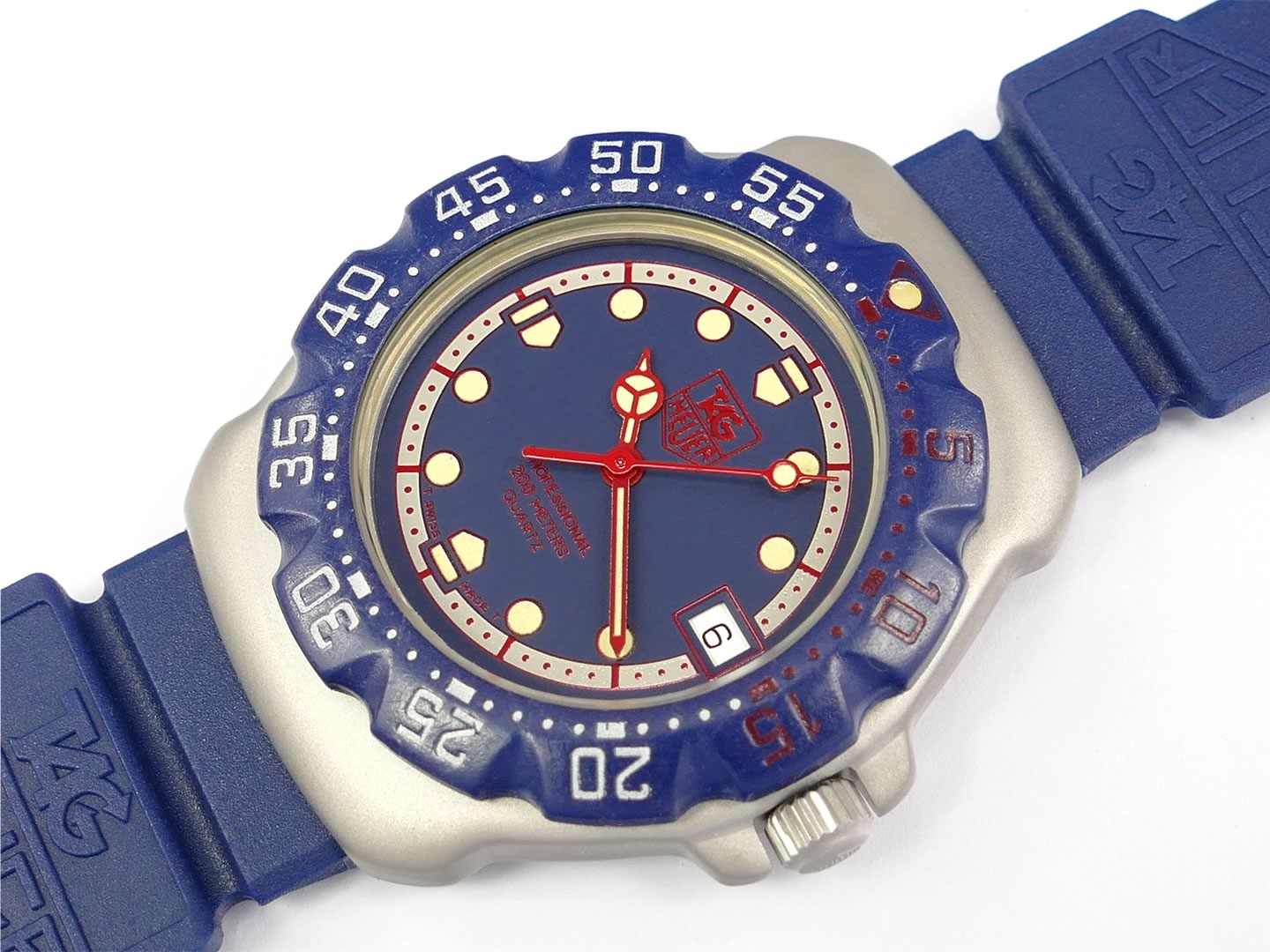 TAG Heuer Formula 1 Blue Dial WA1210 with Red Accents