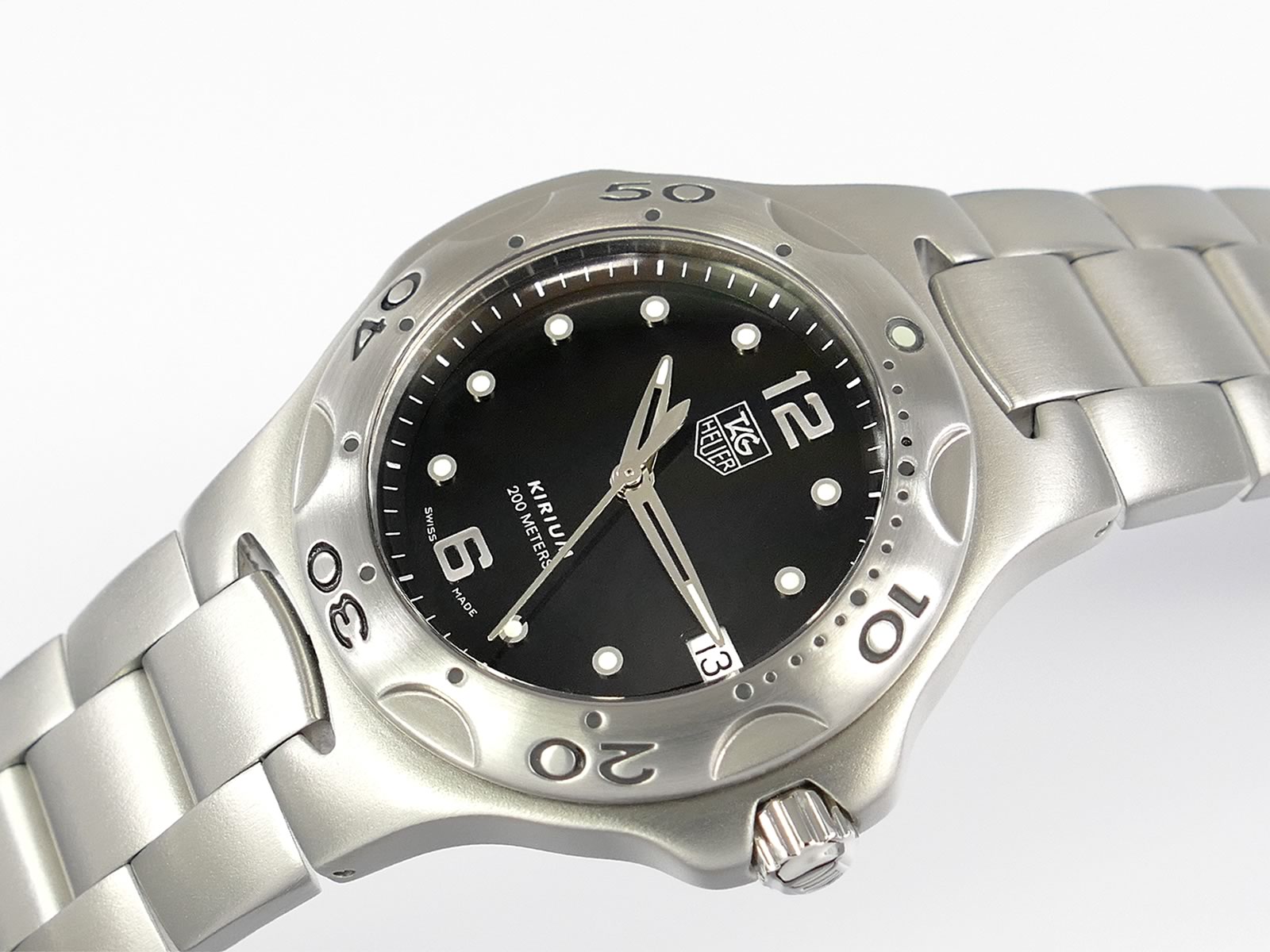 TAG Heuer Kirium Black Dial WL111D.BA0700 date display rotating bezel
