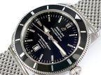 Breitling Superocean Héritage 46 A17320 black dial close up